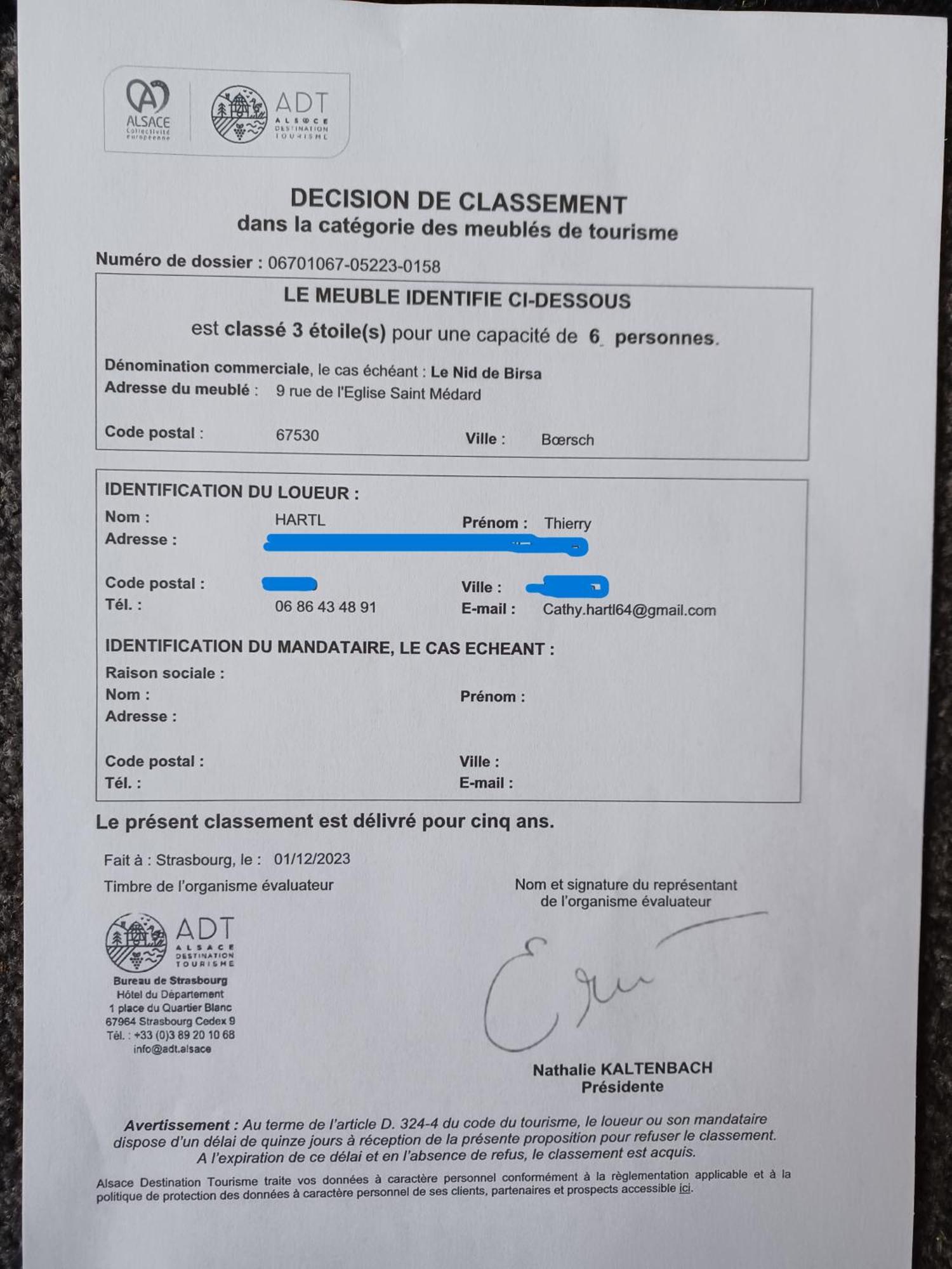Le Nid De Birsa Hébergement de vacances *
